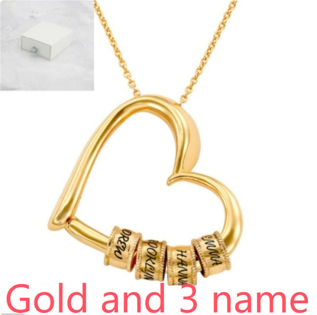 Personalized Heart Necklaces Women Jewelry Custom Name Necklaces & Pendants Mothers Day Gift