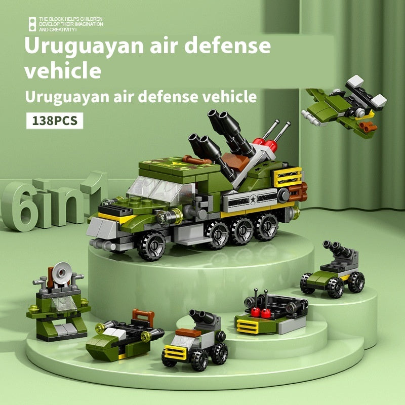 High Military Battleship Tank Special Police Armored Vehicle Children's Day Toy Gift Building Blocks