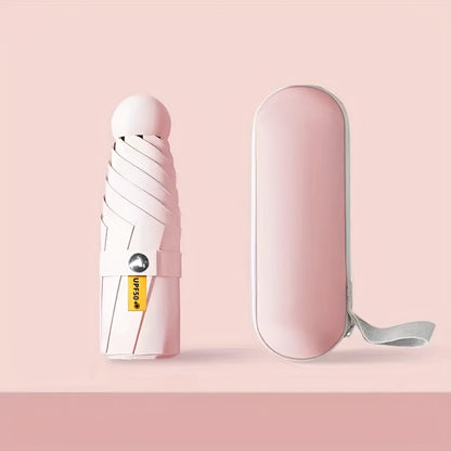 six-rib capsule umbrella, pocket umbrella