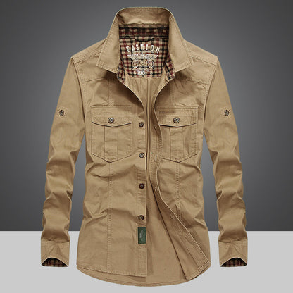 Spring And Autumn New Style Cotton Men Long Sleeve Lining