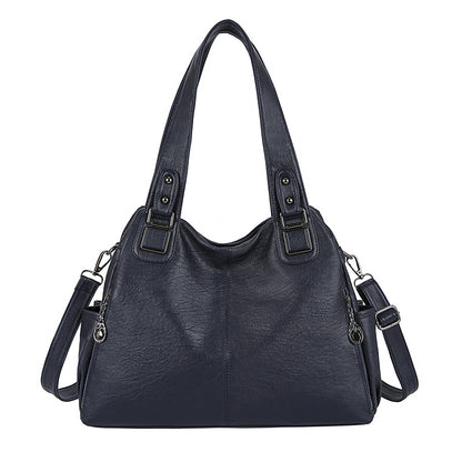 Soft Leather Large Capacity Women Hand-carrying Crossbody Bag Fashionable All-match