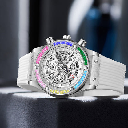 Men's Fashionable All-match Waterproof Multi-functional Quartz Watch