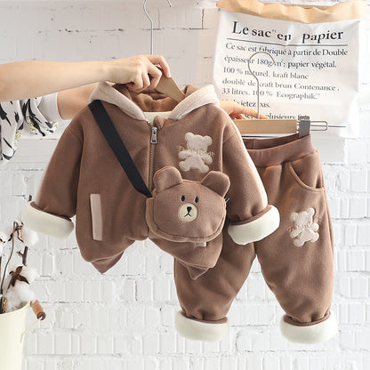 Padded Hooded Cotton Coat Coat Keep Baby Warm Quilted