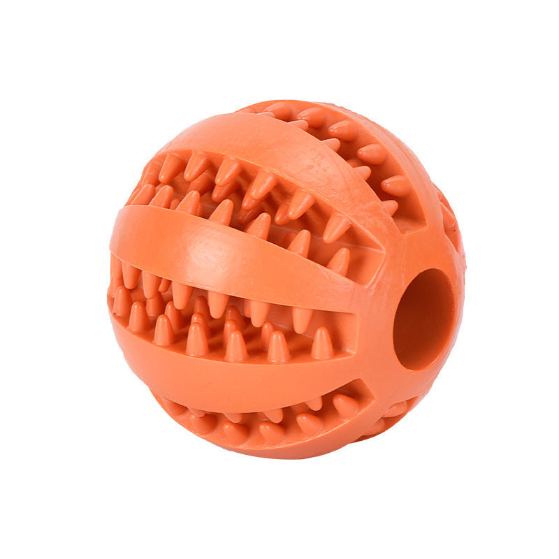 Premium Dog Dental Chew Ball - Teeth Cleaning Toy for Plaque Removal | Non-Toxic Heavy-Duty Plastic | All Breed Sizes
