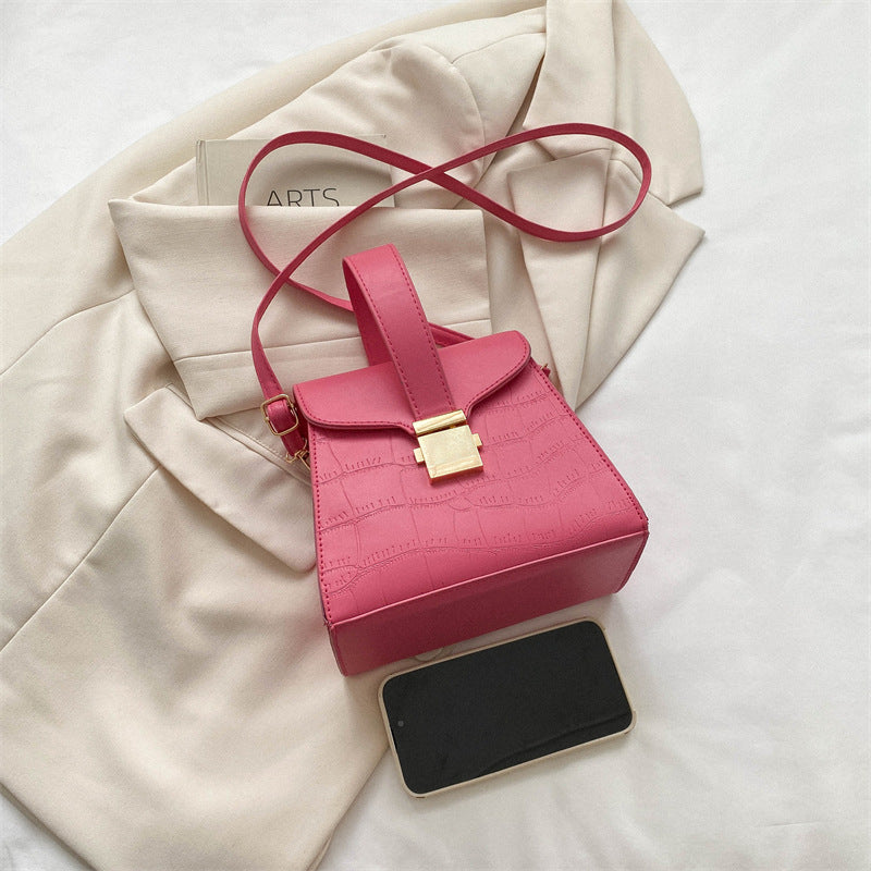New All-match Shoulder Elegant Girls Crossbody Twist Lock Bag