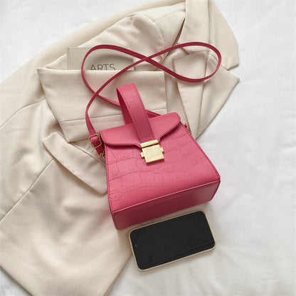 New All-match Shoulder Elegant Girls Crossbody Twist Lock Bag