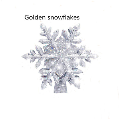 3D LED Christmas Tree Topper Star | Snowflake Projector | Glitter Silver & Gold | Rotating Light | Home Xmas Decoration | Michan Direct