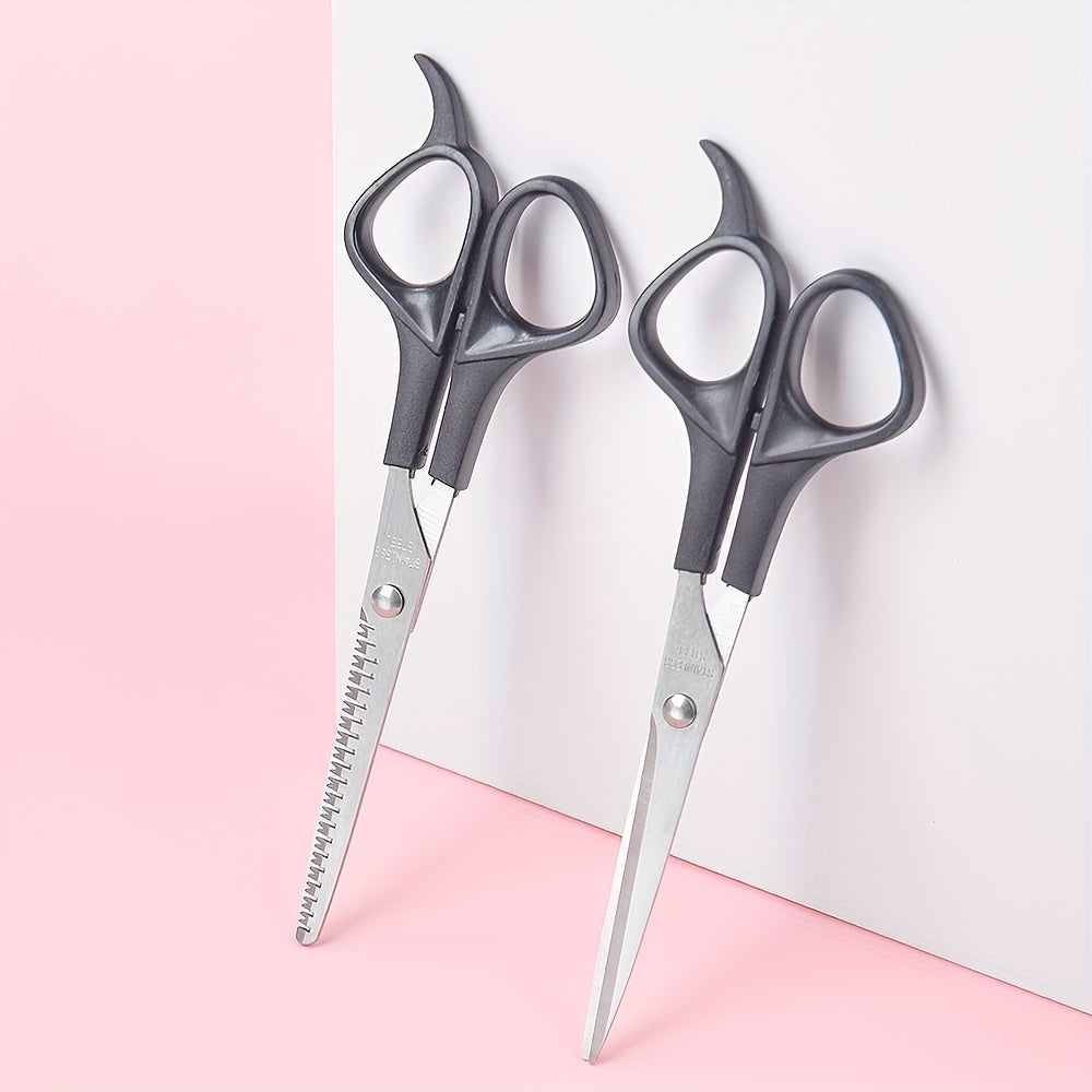 1pc Professional Hair Cutting Scissors - Thinning Shears For Barbers And Salons - Durable And Sharp For Precise Cuts