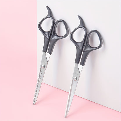 1pc Professional Hair Cutting Scissors - Thinning Shears For Barbers And Salons - Durable And Sharp For Precise Cuts