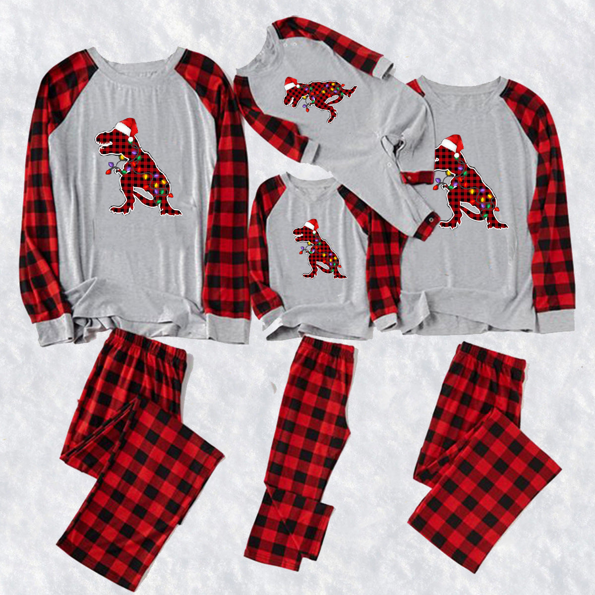 Stewart Plaid Matching Christmas Family Pajamas - Festive Holiday Sleepwear Set