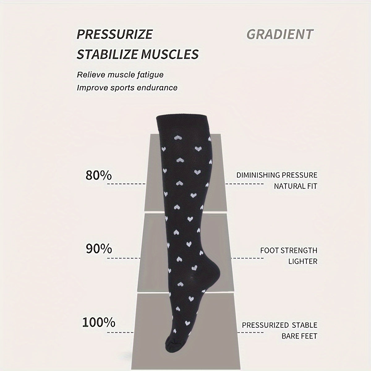 Premium Compression Socks for Men - 4 Pairs Athletic Support Stockings for Running, Travel & Recovery