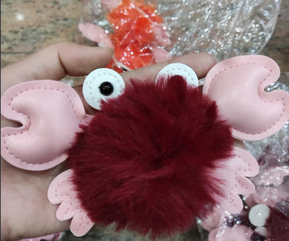 Cartoon Cute Crab Keychain Pendant