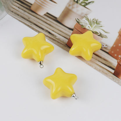 New Pendant Cream Epoxy Beads Keychain Accessories