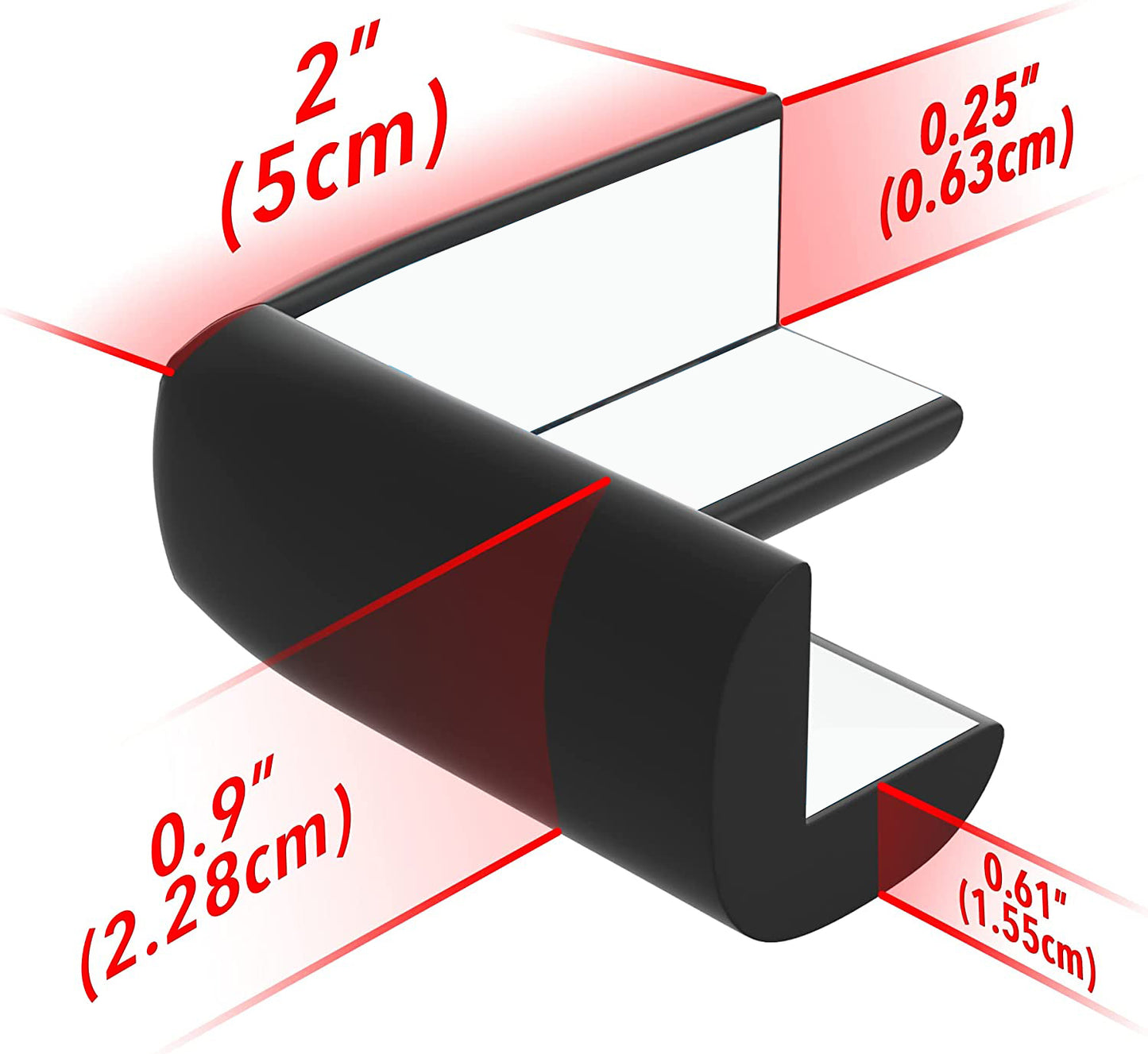 4pcs Childproofing Corner Guards - Pre-Taped Furniture Bumper for Baby Safety, Protects Against Sharp Edges, Ideal for Christmas, Halloween, and Thanksgiving Gifts