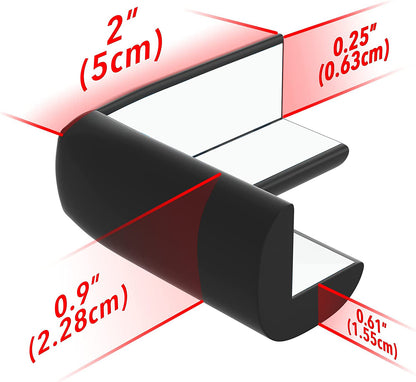 4pcs Childproofing Corner Guards - Pre-Taped Furniture Bumper for Baby Safety, Protects Against Sharp Edges, Ideal for Christmas, Halloween, and Thanksgiving Gifts