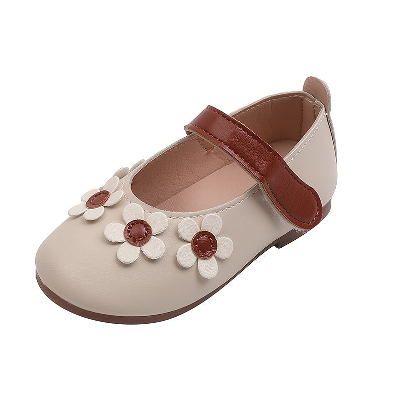 3D Floral Mary Jane Flats - Ultra-Soft, Slip-Resistant, Lightweight, Breathable, Easy-On Shoes for Girls - Comfortable and Stylish Footwear