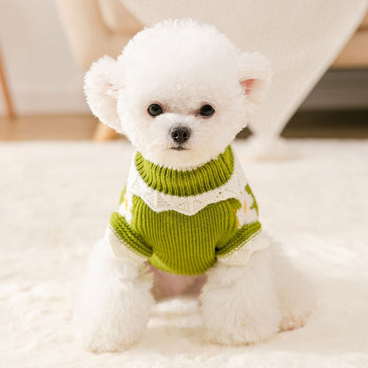 Knit Sweater Autumn Winter Puppy Clothes