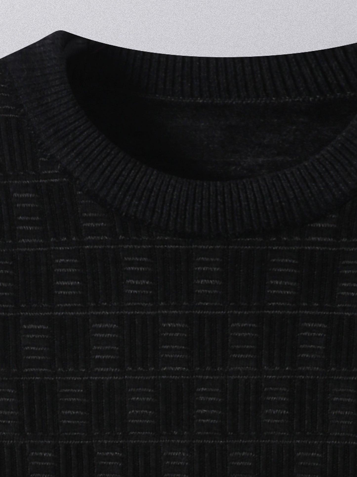 Winter New Men's Casual Sweater Round Neck Plus Thick Base Warm Sweater Best Sellers