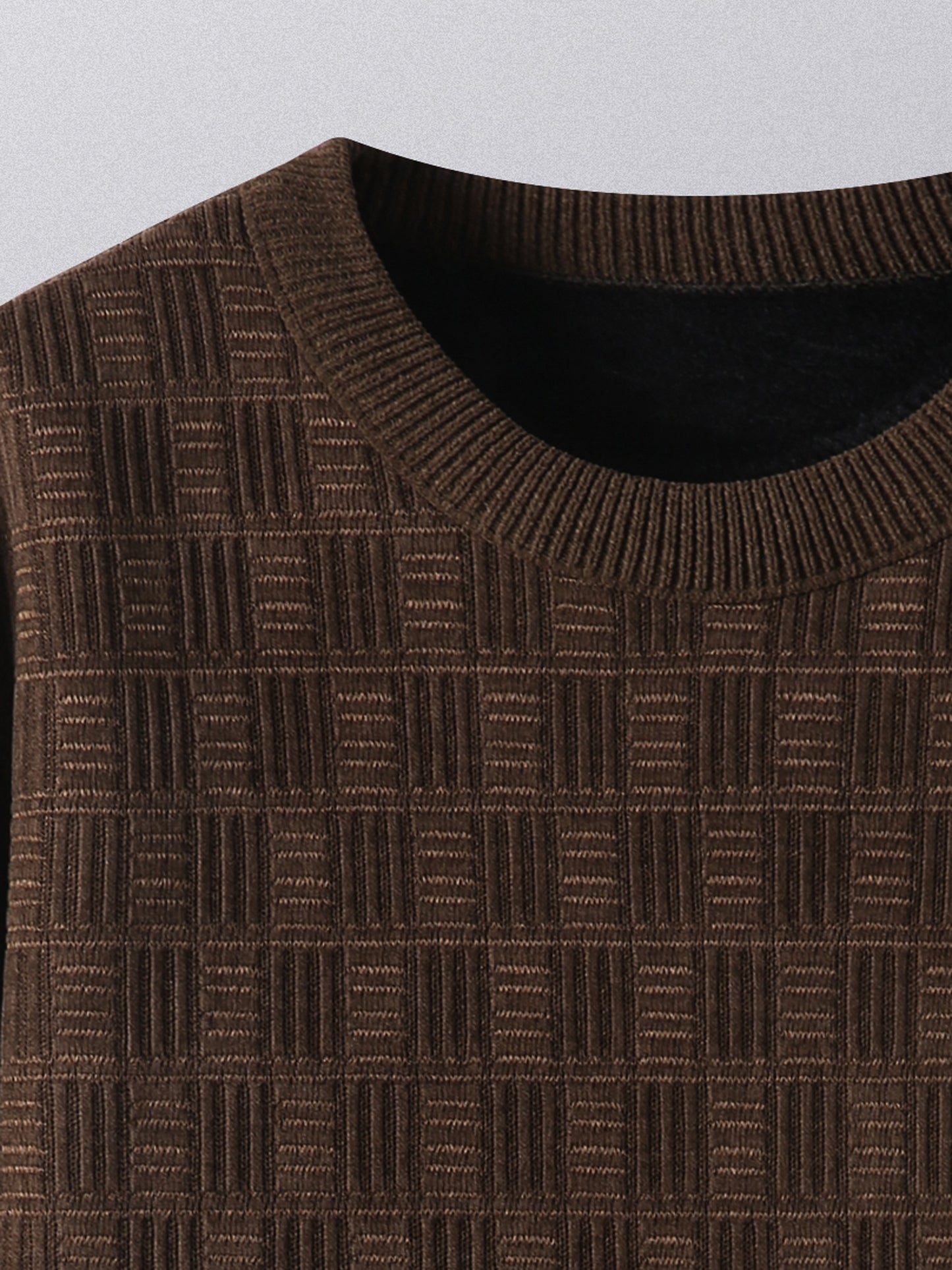 Winter New Men's Casual Sweater Round Neck Plus Thick Base Warm Sweater Best Sellers