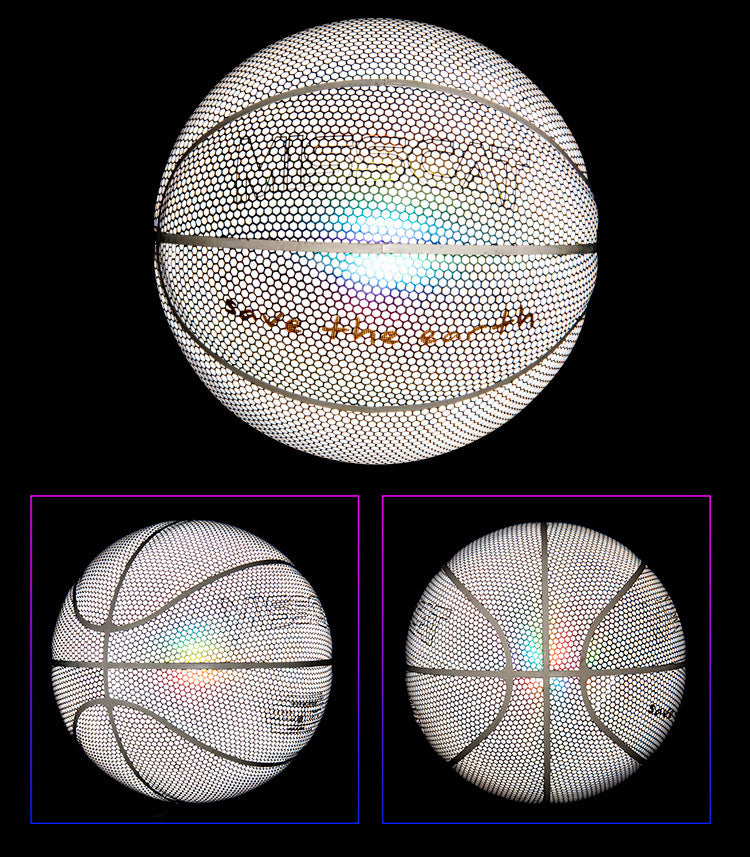 Leuchtender, fluoreszierender Basketball-Nachtspiel-Basketball
