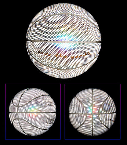 Leuchtender, fluoreszierender Basketball-Nachtspiel-Basketball