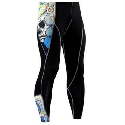 Summer Men's Blackout Compression Tight Fitting Pants