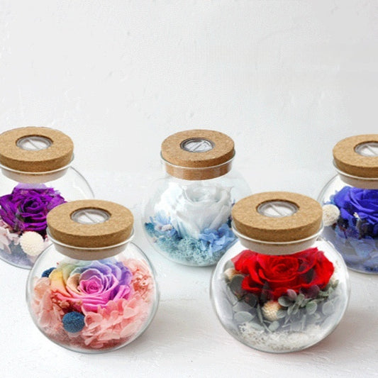 Led Color Luminous Preserved Fresh Flower Rose Christmas Valentine's Day Gift