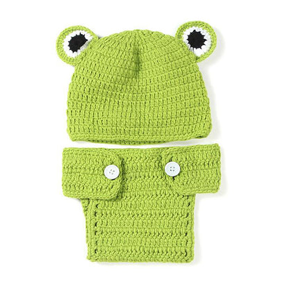 Hand-knitted Cartoon Animal-shaped Newborn Photography Outfits