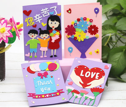 Teacher's Day Gift Handmade Diy Production Paste Painting Non-woven Material Package
