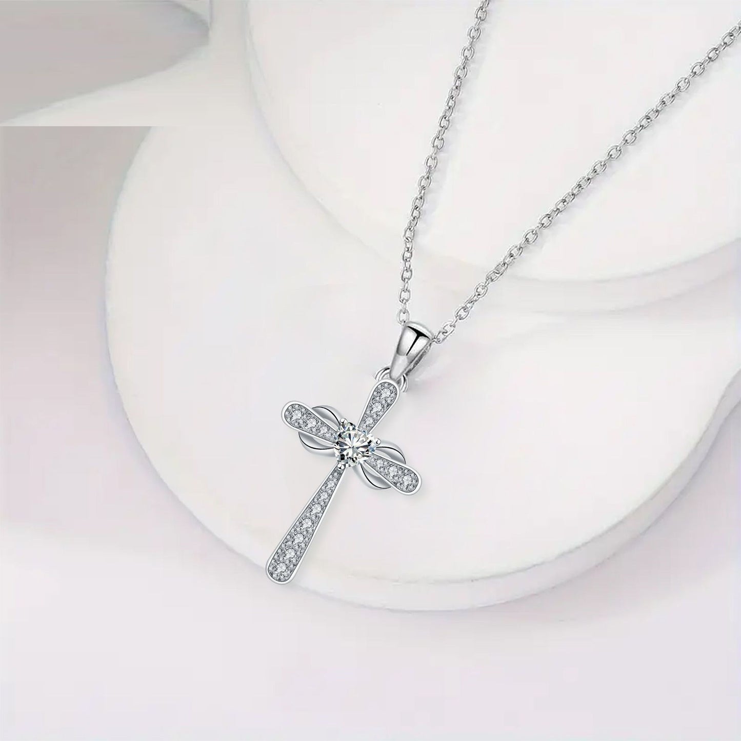 Cross Pendant Necklace Valentine's Day Gift