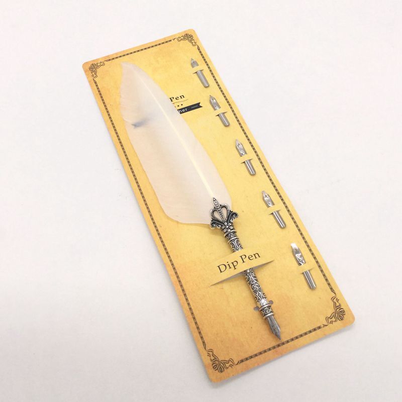 Creative Retro Turkey Feather Pen Teacher's Day Gift