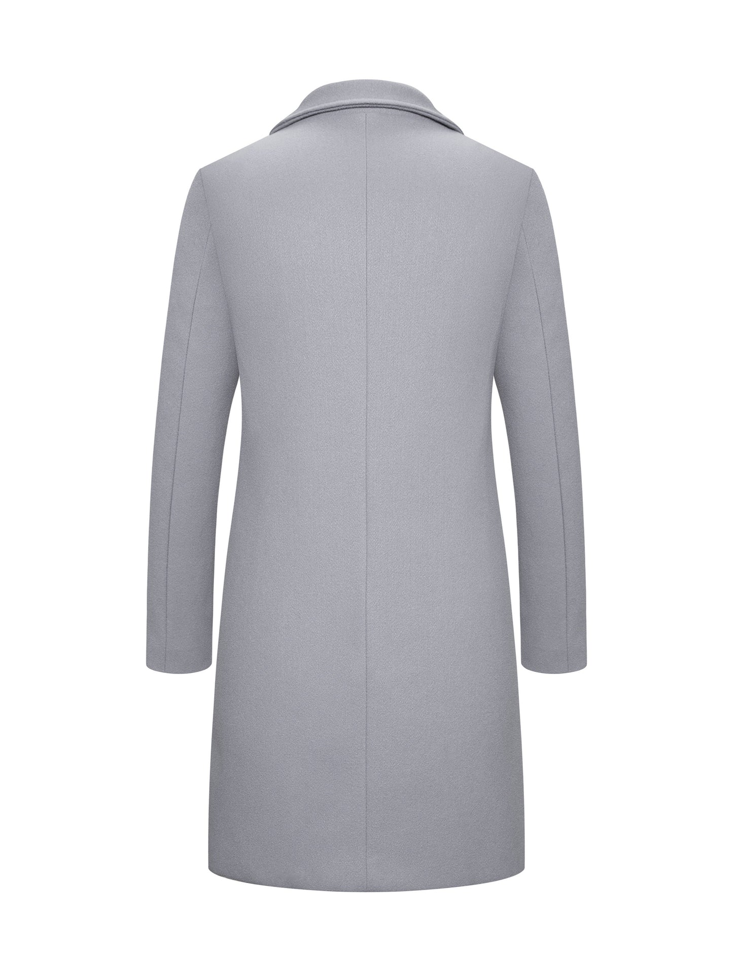 New Men's Mid-length Single Breasted Trench Coat Jacket