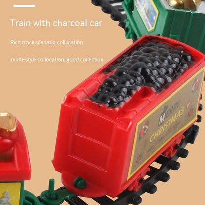 Christmas Electric Rail Car Toy Simulation Mini