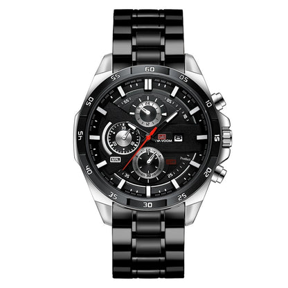 Men's Business Calendar Waterproof Quartz Watch - Multifunctional Casual Timepiece