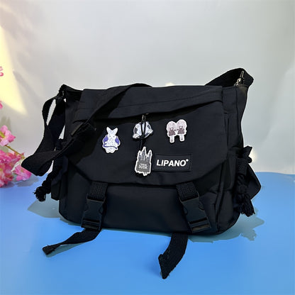 Premium Nylon Crossbody Messenger Bag - Large Capacity Shoulder Bag for Women & Men | Harajuku Style