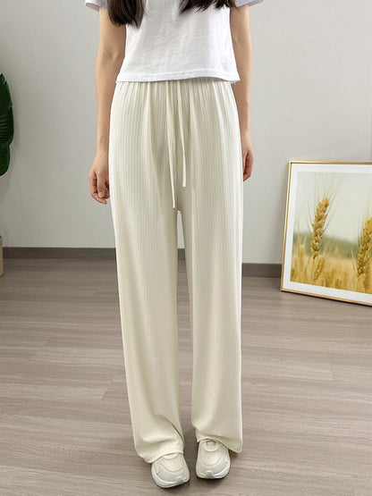 Women's Jacquard Summer Pants Slimming And Casual Trousers