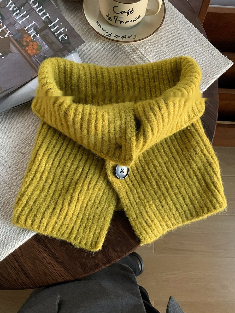 Women's Shawl Button Neck Warmer