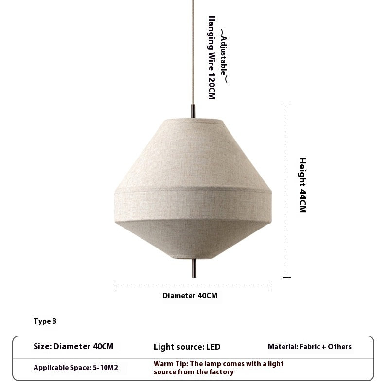 Dining Room Chandelier Japanese Style Personality Living Room Bedroom