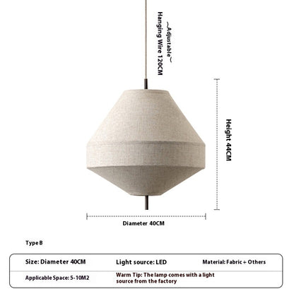 Dining Room Chandelier Japanese Style Personality Living Room Bedroom