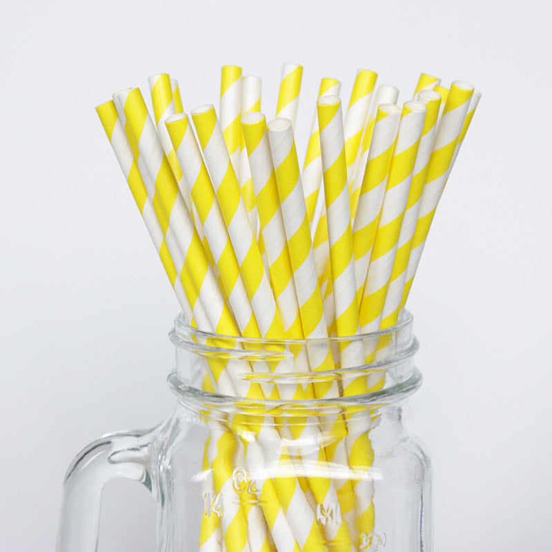 Disposable paper straws