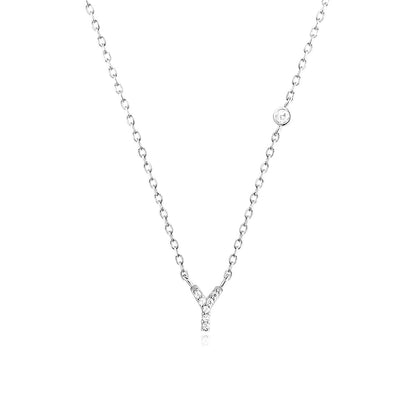 Fashion Jewelry Luxury Gold Color A-Z 26 Letters Necklace CZ Pendant For Women Cute Initials Name Necklace Fashion Party Wedding Jewelry Gift