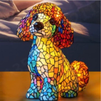 Illuminated Dog Lamp - Decorative Resin Animal Night Light | 26 Breed Designs