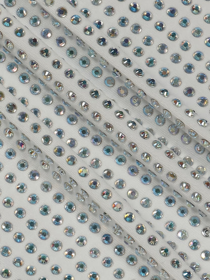 [Sexy Rhinestone Mini Dress] Sexy Rhinestone-Embellished Women's Two-Piece Mini Dress | Deep V-Neck, Stretchy High-Waisted Clubwear with Adjustable Spaghetti Straps, Glittery Sequin Detailing for Nightclub & Party Outfits, Su