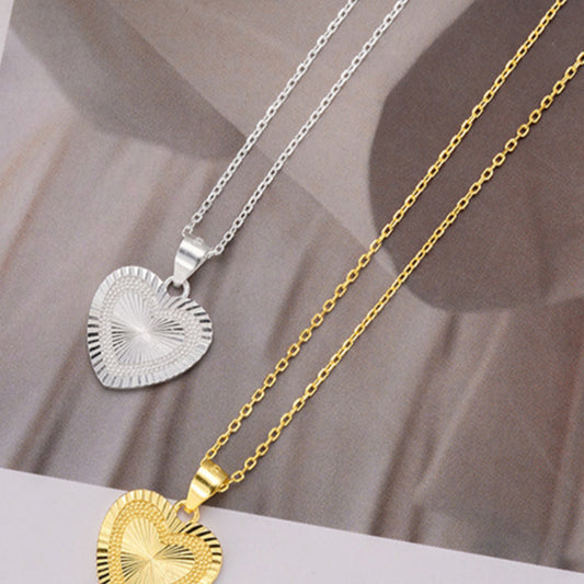 925 Sterling Silver Simple Gold-plated Simple Necklace