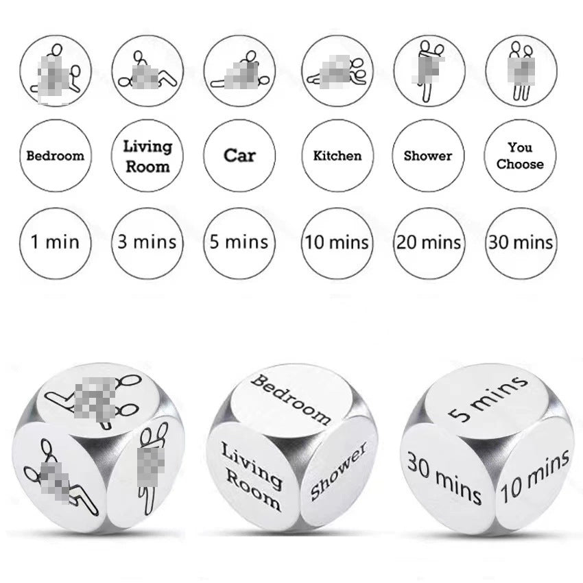Decision Dice Stainless Steel Material Valentine's Day Gift