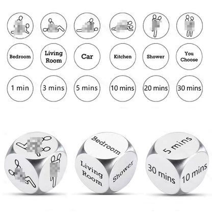 Decision Dice Stainless Steel Material Valentine's Day Gift