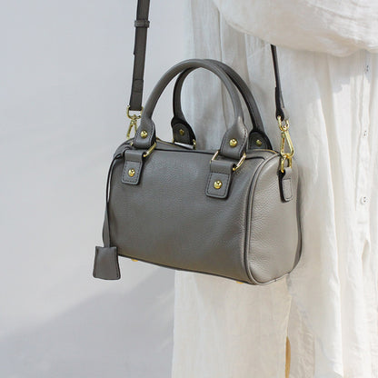 Top layer cowhide pillow crossbody bag