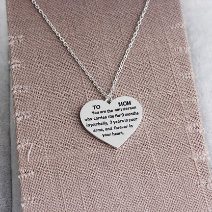 European and American lettering necklace warm Mother's Day gift