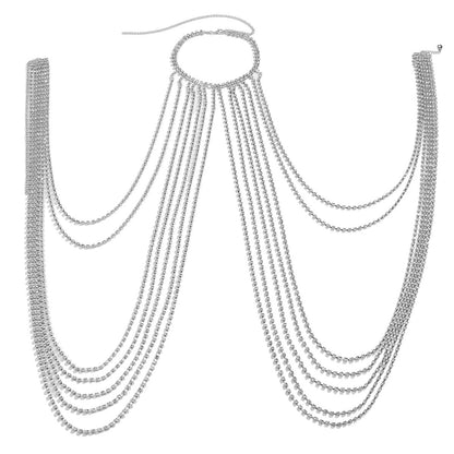 Sexy Quasten-U-förmige Krallenkette mit Diamant-Körperkette