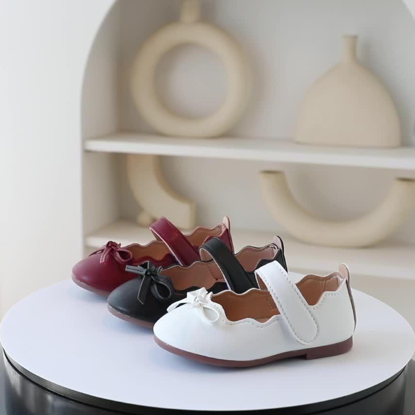 Girls Princess Mary Jane Shoes - Star Pattern Non-Slip Toddler Shoes